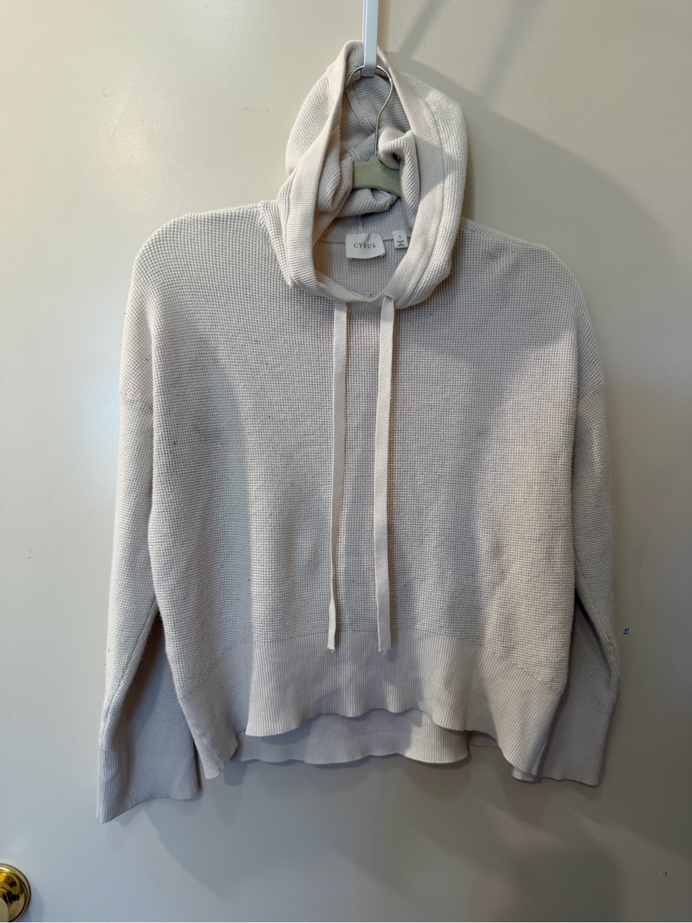 The waffle hoodie very light weight